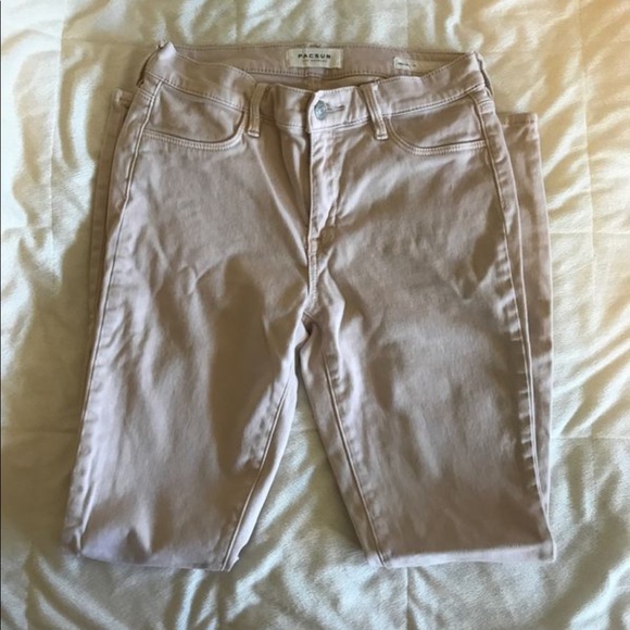 PacSun Jeggings Peach - Picture 5 of 5